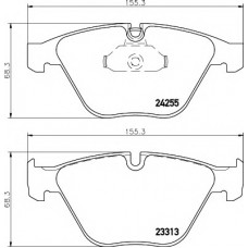Колодки гальмівні (передні) BMW 3 (E90/E91) 04-13/X1 (E84) 09-15 (Ate - Teves) Q+