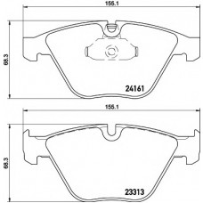 Колодки гальмівні (передні) BMW 3 (E90-E92)/ X1 (E84) 04-15 (Teves)