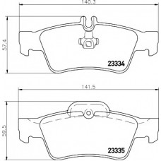 Колодки гальмівні (задні) MB E-class (W211/W212)/S-class (W220/W221) 98- (Teves) Q+