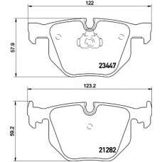 Колодки гальмівні (задні) BMW 7 (E65/E66/E67) 01-08 (Teves) Q+