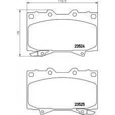 Колодки гальмівні (передні) Toyota Land Cruiser 90- (Sumitomo)