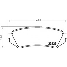 Колодки гальмівні (задні) Toyota Land Cruiser 100 98-07 (Sumitomo)