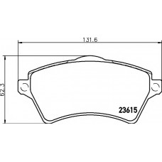 Колодки гальмівні (передні) Land Rover Freelander 98-06 (Lucas) Q+
