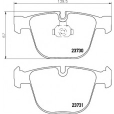 Колодки гальмівні (задні) BMW 5 (E60/65)/X5 (E70/F15)/X6 (E71/E72) 3.0-4.4 08- (Teves) Q+