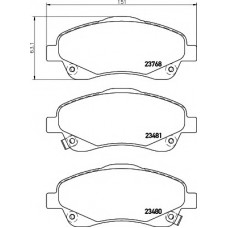 Колодки гальмівні (передні) Toyota Avensis/Corolla 03-09 (Bosch) Q+