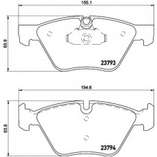 Колодки гальмівні (передні) BMW 5 (E60/E61) 03-10 (Teves) Q+
