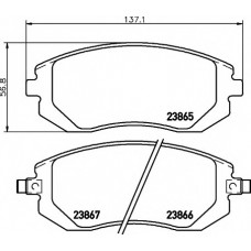 Колодки гальмівні (передні) Subaru Forester/Legacy 02-09 (Tokico)
