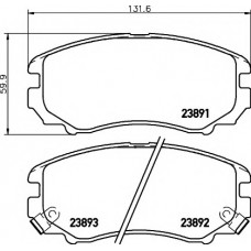 Колодки гальмівні (передні) Hyundai Sonata/Tucson/Kia Sportage 01- (Mando) Q+