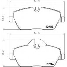 Колодки гальмівні (передні) BMW 1 (E87) 03-12 (Lucas) Q+