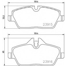 Колодки гальмівні (передні) BMW i3 13- (Lucas) Q+