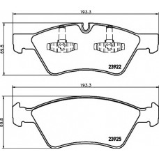 Колодки гальмівні (передні) MB E-class (W211)/ GL-class (X164) 02- (Ate - Teves) Q+