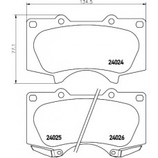 Колодки гальмівні (передні) Toyota Land Cruiser/Lexus GX 09- (Sumitomo)