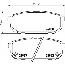 Колодки гальмівні (задні) Kia Sorento I 02- (Sumitomo)