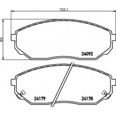 Колодки гальмівні (передні) Kia Sorento 02- (Sumitomo)