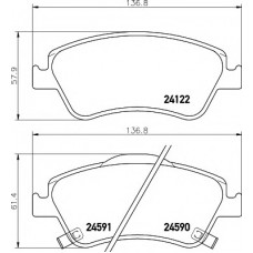Колодки гальмівні (передні) Toyota Auris/Corolla 06- (Bosch) Q+