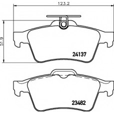 Колодки гальмівні (задні) Ford Connect/Focus II 02- (Teves)