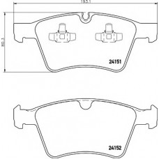 Колодки гальмівні (передні) MB GL-class (X164)/M-class (W164)/R-class (W251/V251) 06-14 (Ate) Q+