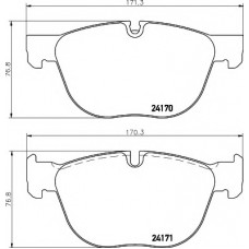 Колодки гальмівні (передні) BMW X5/X6 07- (Teves) Q+