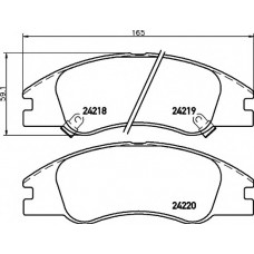 Колодки гальмівні (передні) Kia Cerato 04- (Mando)