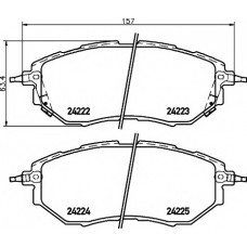Колодки гальмівні (передні) Subaru Forester/Legacy/Impreza 03- (Akebono) Q+