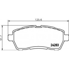 Колодки гальмівні (передні) Ford Fiesta 08- (Lucas)
