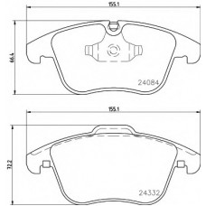 Колодки гальмівні (передні) Citroen C5/ Peugeot 407/508 08- (з датчиками) (Teves) Q+