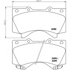 Колодки гальмівні (передні) Toyota Land Cruiser 200 08- (Advics)