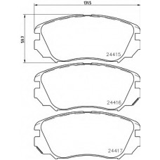 Колодки гальмівні (передні) Opel Insignia/Chevrolet Aveo 05- (Mando)