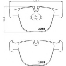 Колодки гальмівні (задні) BMW X5 (E70/F15)/ X6 (E71/F16) 06- (Ate-Teves) Q+