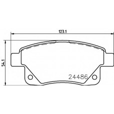 Колодки гальмівні (задні) Ford Transit V347 06- (Bosch) (з датчиками)