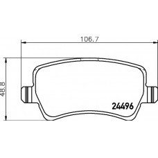 Колодки гальмівні (задні) Ford Galaxy/ Land Rover Freelander 2/Volvo S80/V70 06- (TRW) Q+