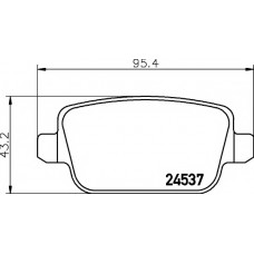 Колодки гальмівні (задні) Ford Kuga 08-/Mondeo IV 07-15 (TRW) Q+