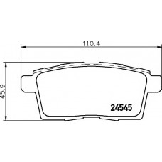 Колодки гальмівні (задні) Mazda CX-7 2.2-2.5 06-