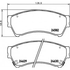 Колодки гальмівні (передні) Mazda 6 02-13 (Akebono)