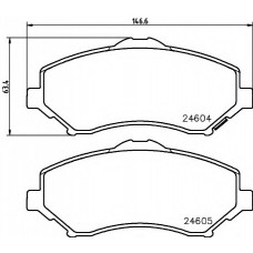 Колодки гальмівні (передні) Chrysler Grand Voyager V 07-/Dodge Caravan 08- (Bosch) Q+