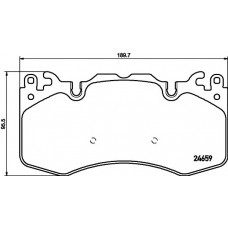 Колодки гальмівні (передні) Land Rover Range Rover 09- (Brembo)