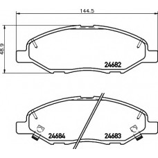 Колодки гальмівні (передні) Nissan Micra II/III/Note/Tiida 04-13 (Sumitomo)