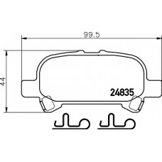 Колодки гальмівні (задні) Toyota Camry/Avalon/Solara 99-12