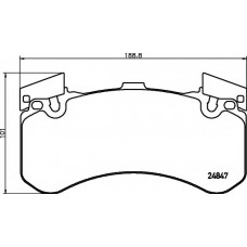 Колодки гальмівні (передні) Audi A6/A7/A8 10- (Brembo)