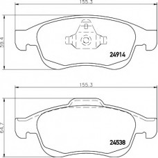 Колодки гальмівні (передні) Renault Fluence/Megane/Scenic 08- (Teves) Q+