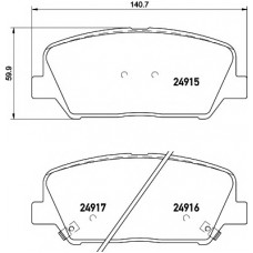 Колодки гальмівні (передні) Hyundai Veloster/I30/ Kia Ceed 11- (Sumitomo) Q+
