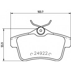 Колодки гальмівні (задні) Citroen C4/Peugeot 308/508 09- (Lucas) Q+