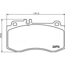 Колодки гальмівні (передні) MB E-class (W212) 09-16 (Brembo)