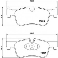 Колодки гальмівні (передні) BMW 1 (F20/F21)/2 (F22) 10- (Teves) Q+