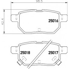 Колодки гальмівні (задні) Lexus CT/Toyota Prius/Yaris 08-