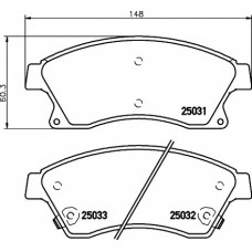 Колодки гальмівні (передні) Chevrolet Aveo 11-/Opel Astra J 09- Q+