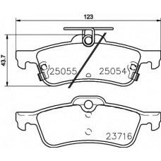 Колодки гальмівні (задні) Honda Civic IX 1.4-2.2D 12-(Teves) Q+
