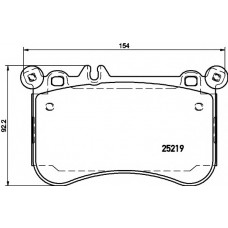 Колодки гальмівні (передні) MB E-class (W212/S212) 09- /S-class (W221/C216) 05-13 (Brembo) Q+