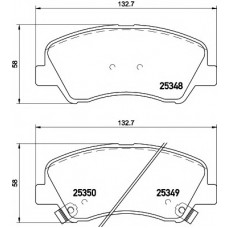 Колодки гальмівні (передні) Hyundai Accent IV/Kia Rio 10- (Mando) Q+