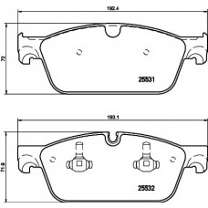 Колодки гальмівні (передні) MB M-class (W166)/GL-class (X166) 11- (Teves) Q+